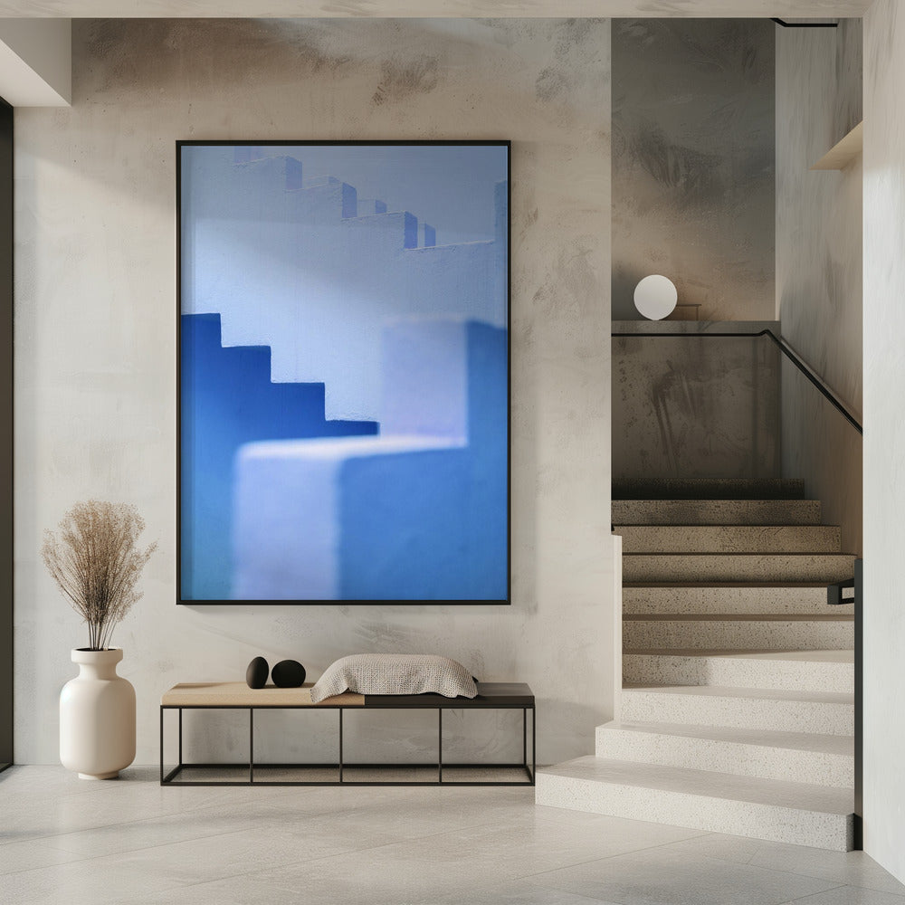 Muralla Roja in blue | Poster