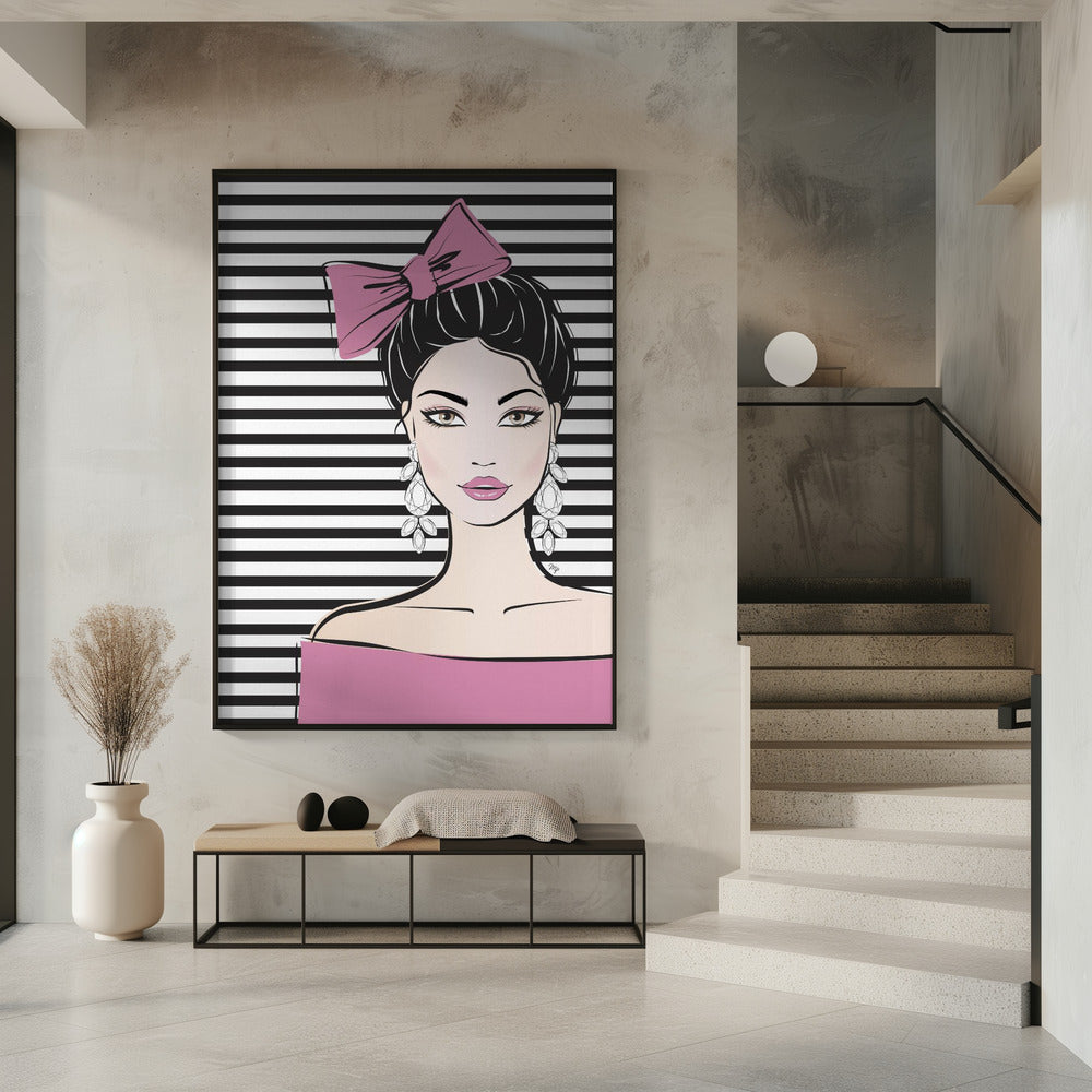 Striped Elegance | Poster