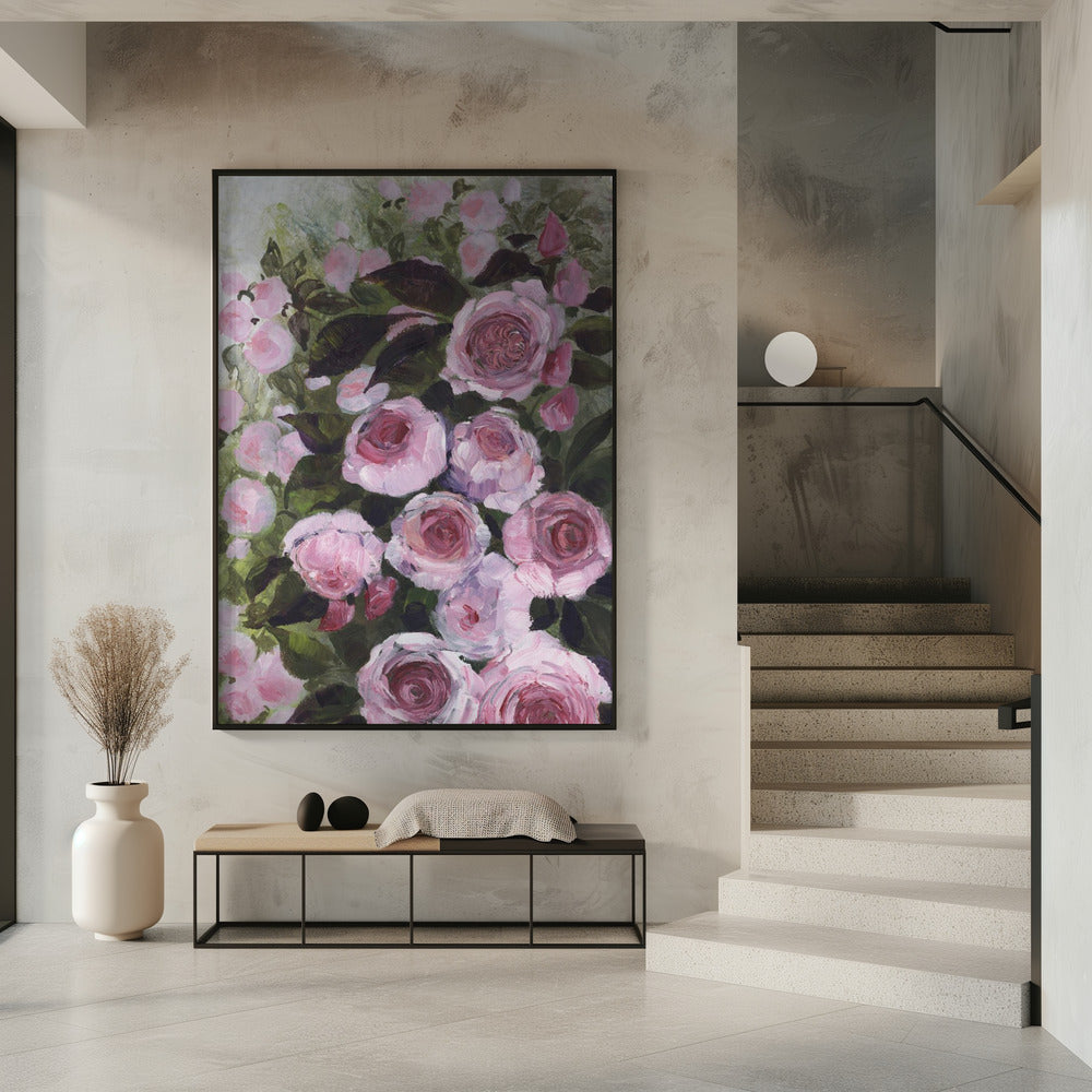 Aurorie painterly roses | Poster