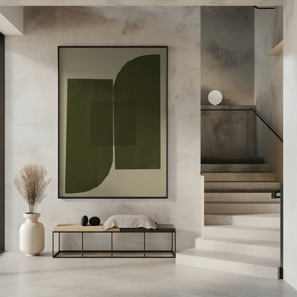 Dark Geometric Forms | Poster