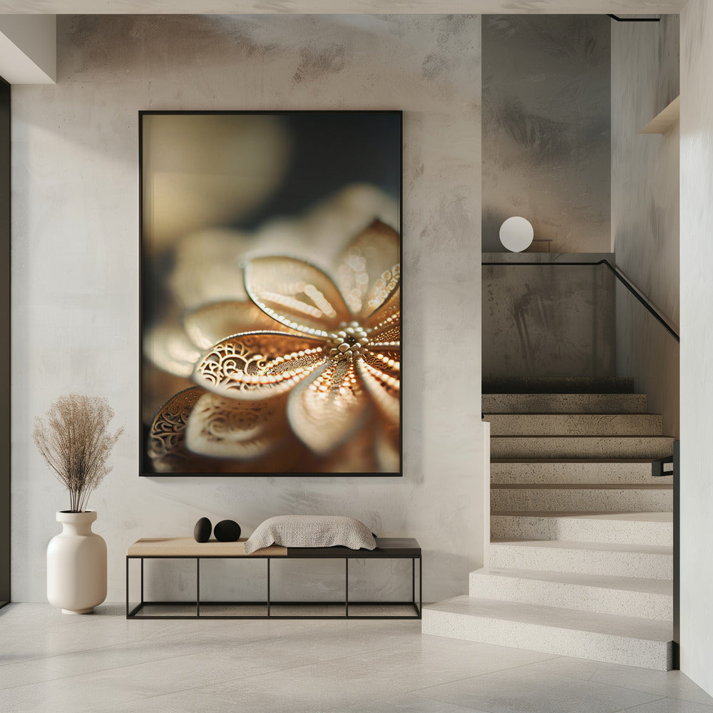 Golden Petal Glow | Poster