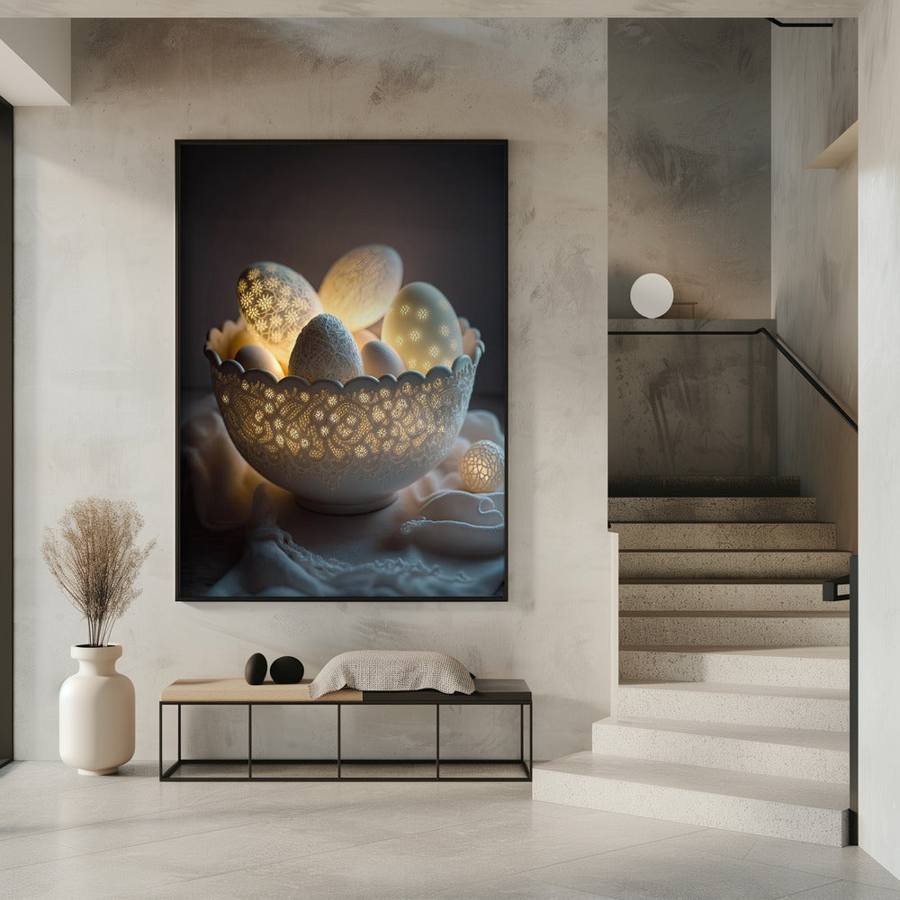 Radiant Egg Elegance | Poster