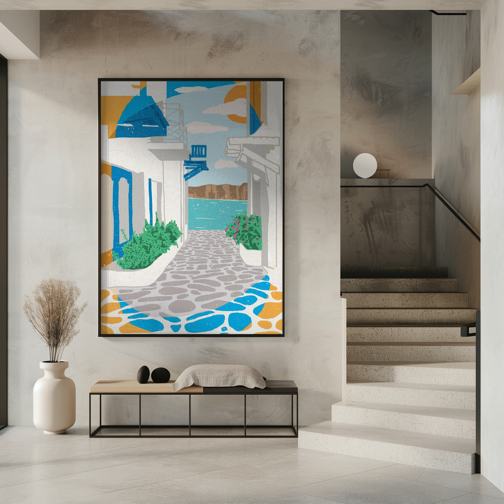 A Street in Greece | Poster