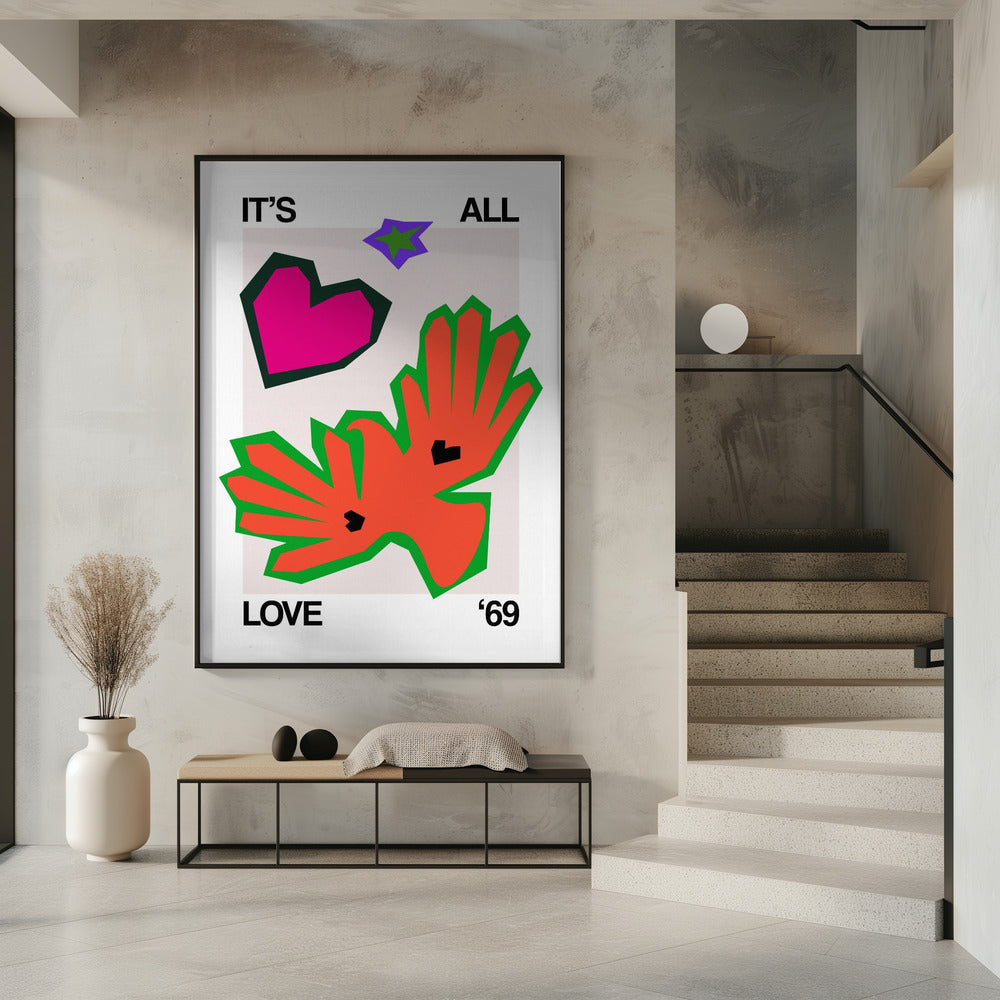 It's All Love '69 Bird Orange | Poster