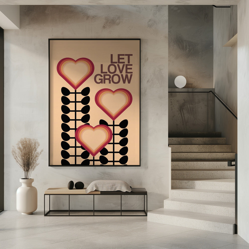 Let Love Grow Cream | Poster