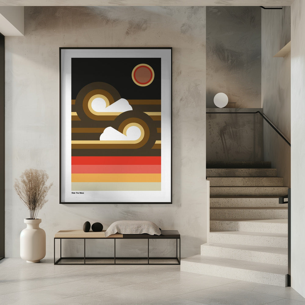 Ride The Wave Sunset | Poster