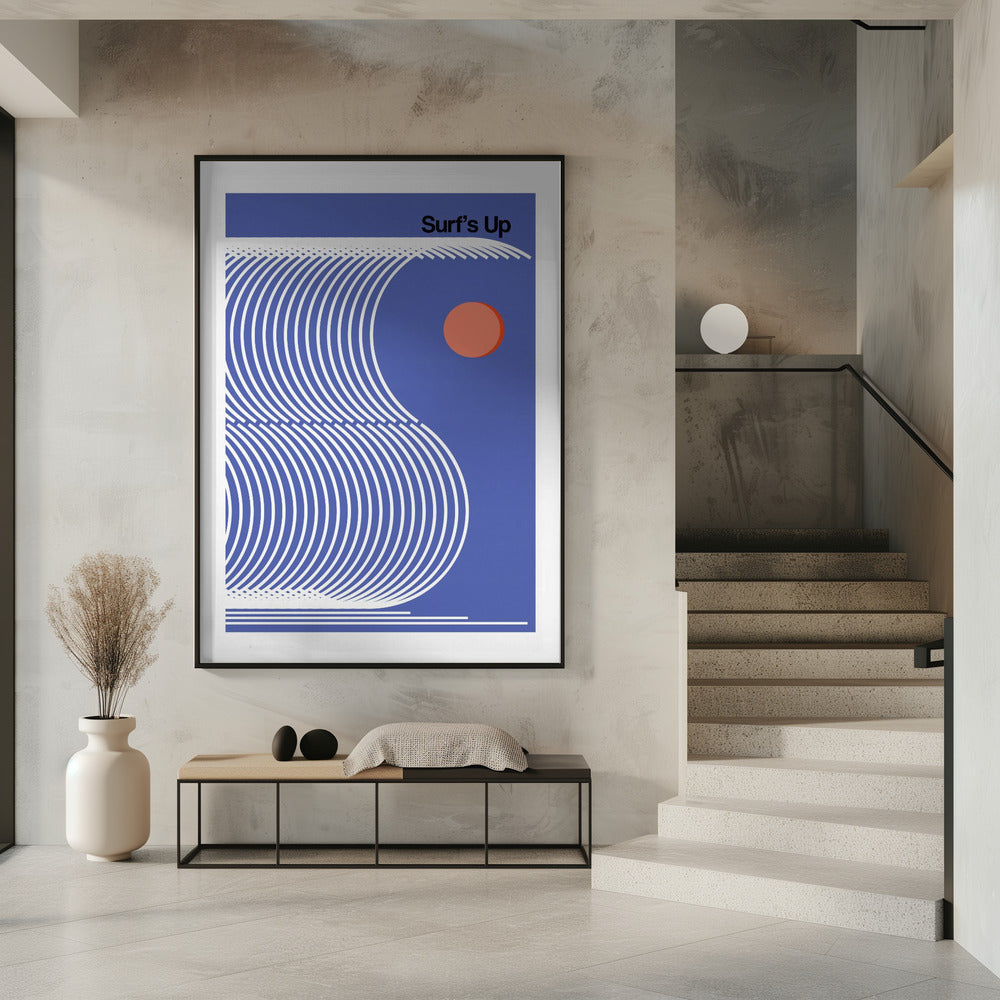 Surf's Up Blue | Poster