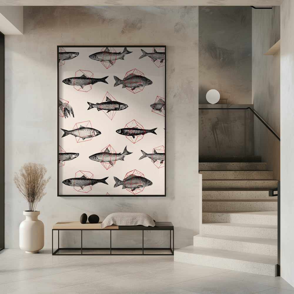 Fishes In Geometrics Nº4 | Poster