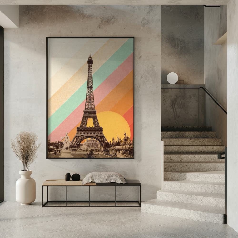 Eiffel Tower Rainbow | Poster