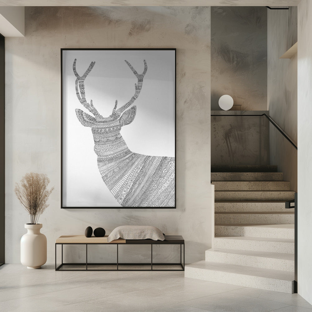 Stag White | Poster