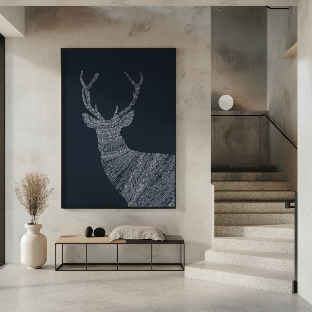 Stag Blue | Poster