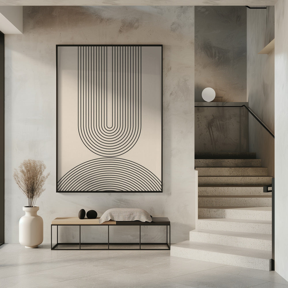 Black Line Art | Poster