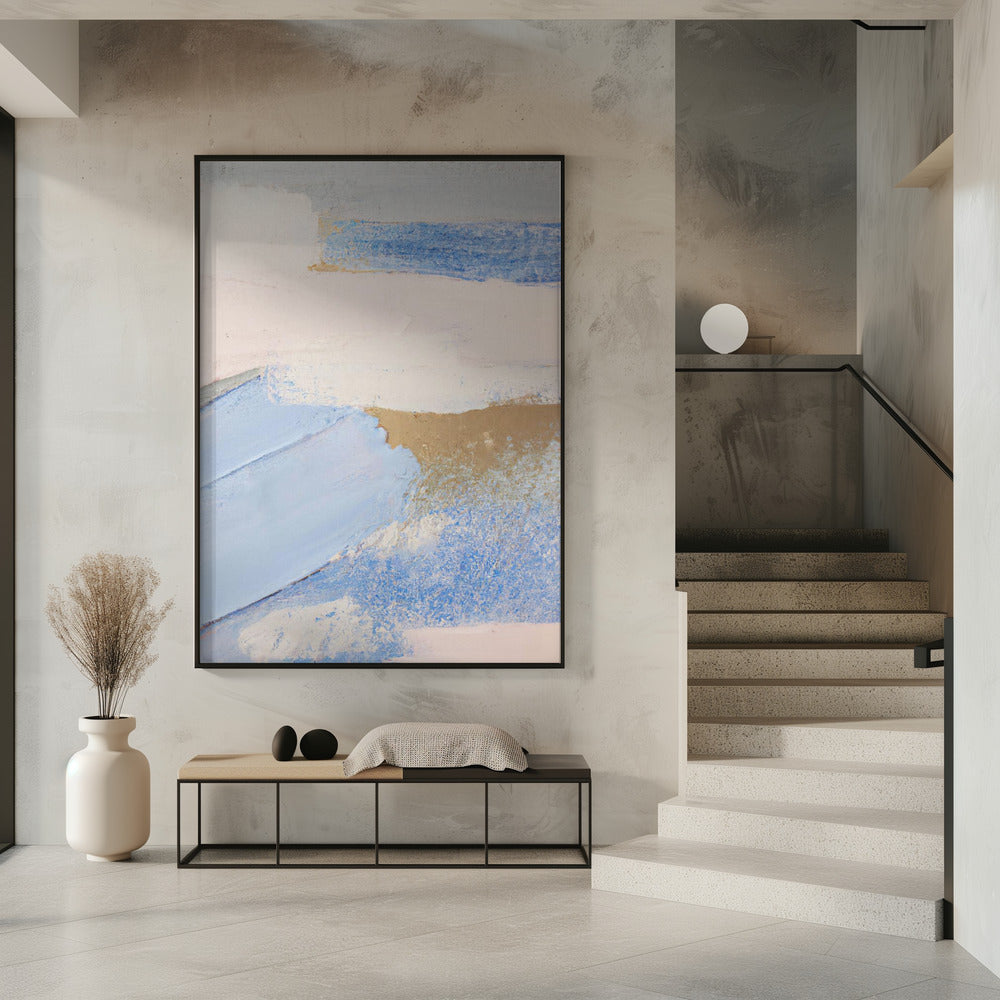 Brush Strokes Abstract Painting | Poster