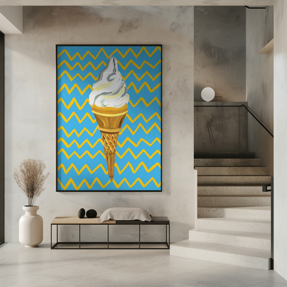 Ice Cream Blue | Poster