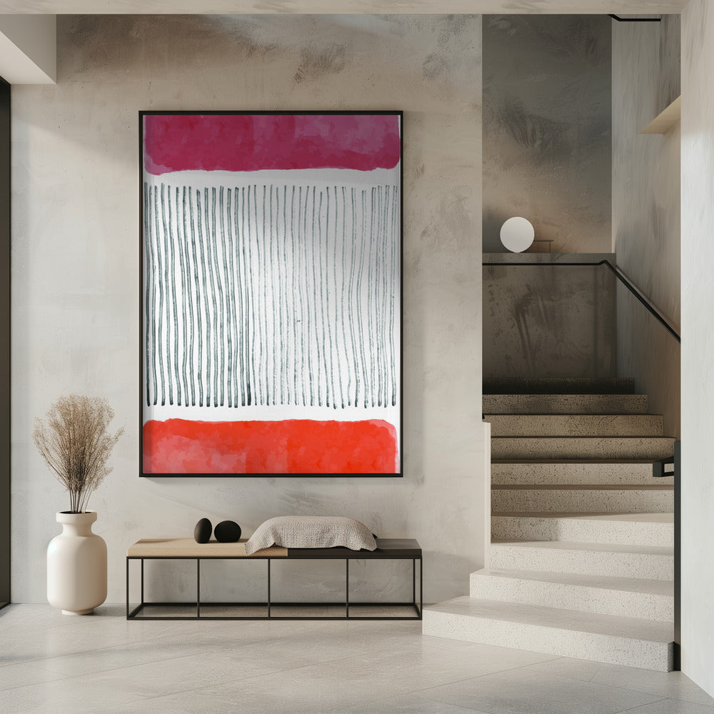 Watercolor Lines Series #4 | Poster