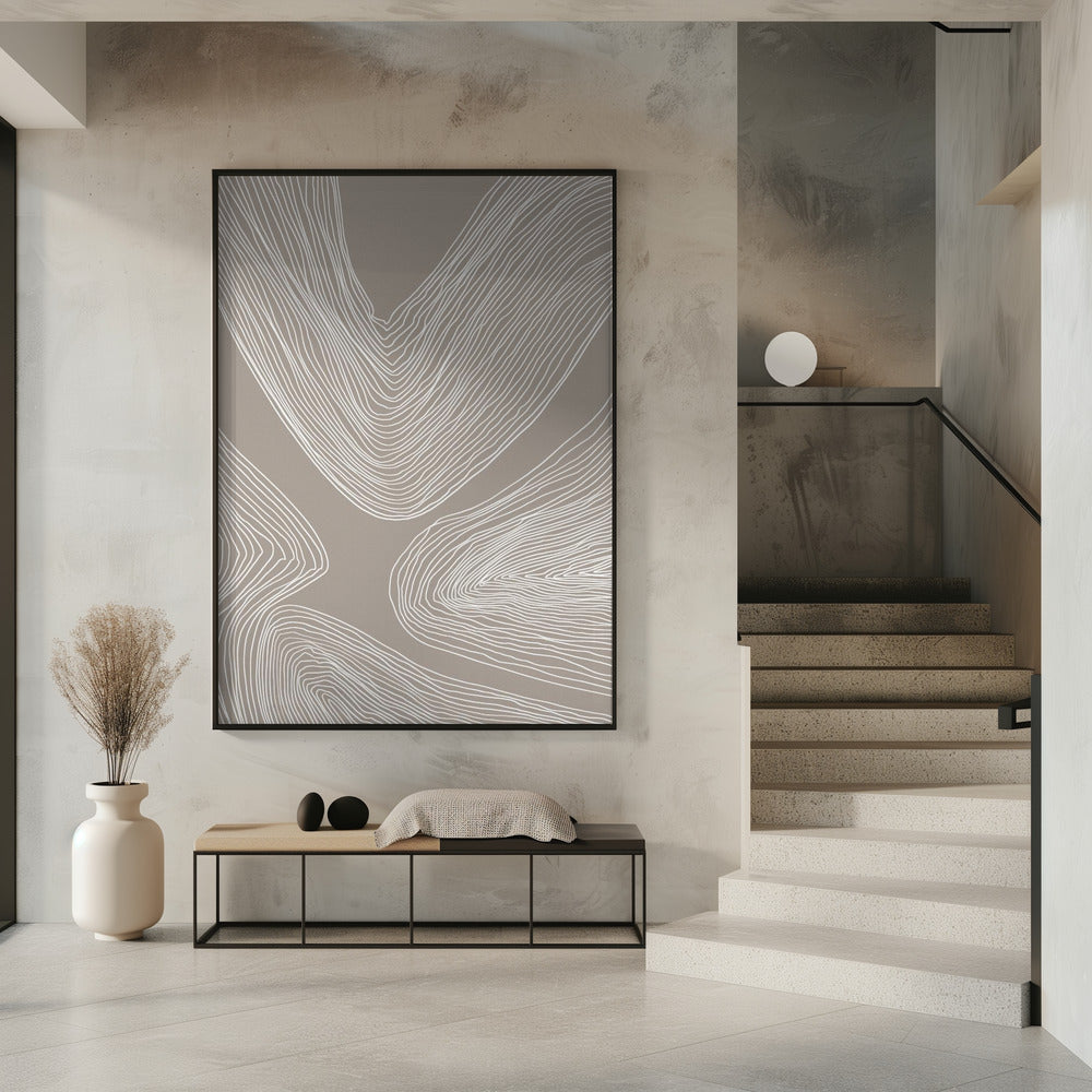 Flowing Contours Line Art | Poster