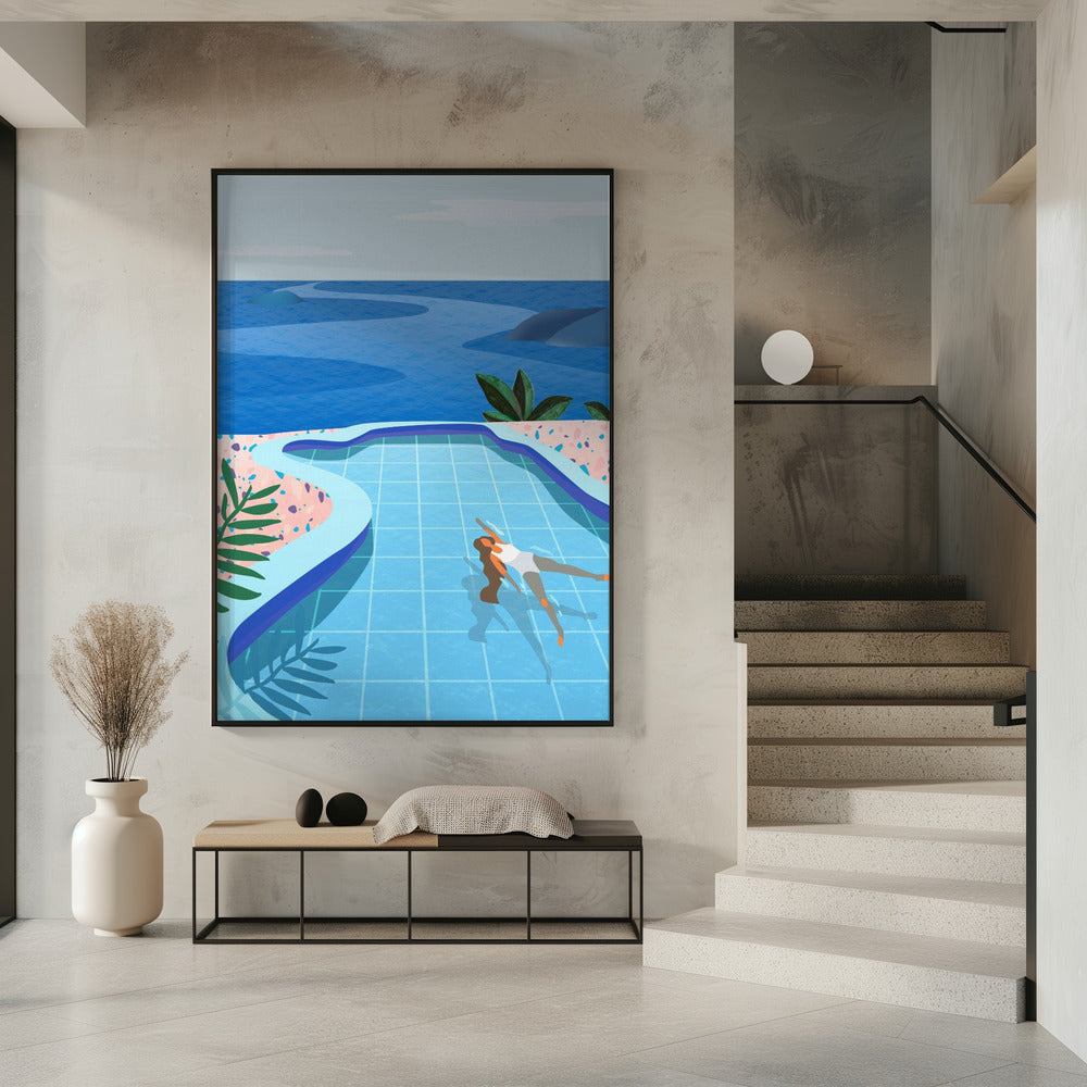 Girl in Pool | Poster