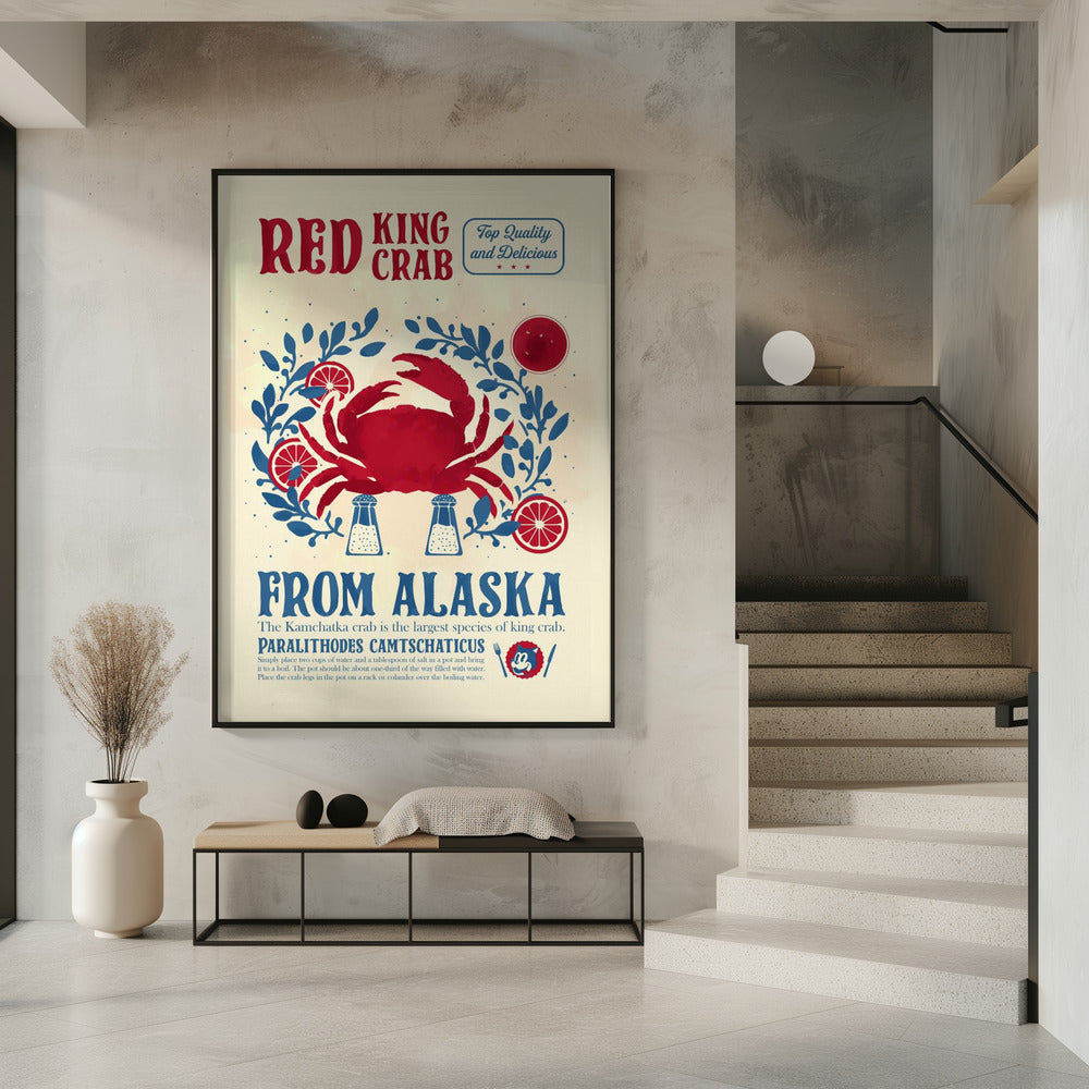 Crab kitchen print | Poster
