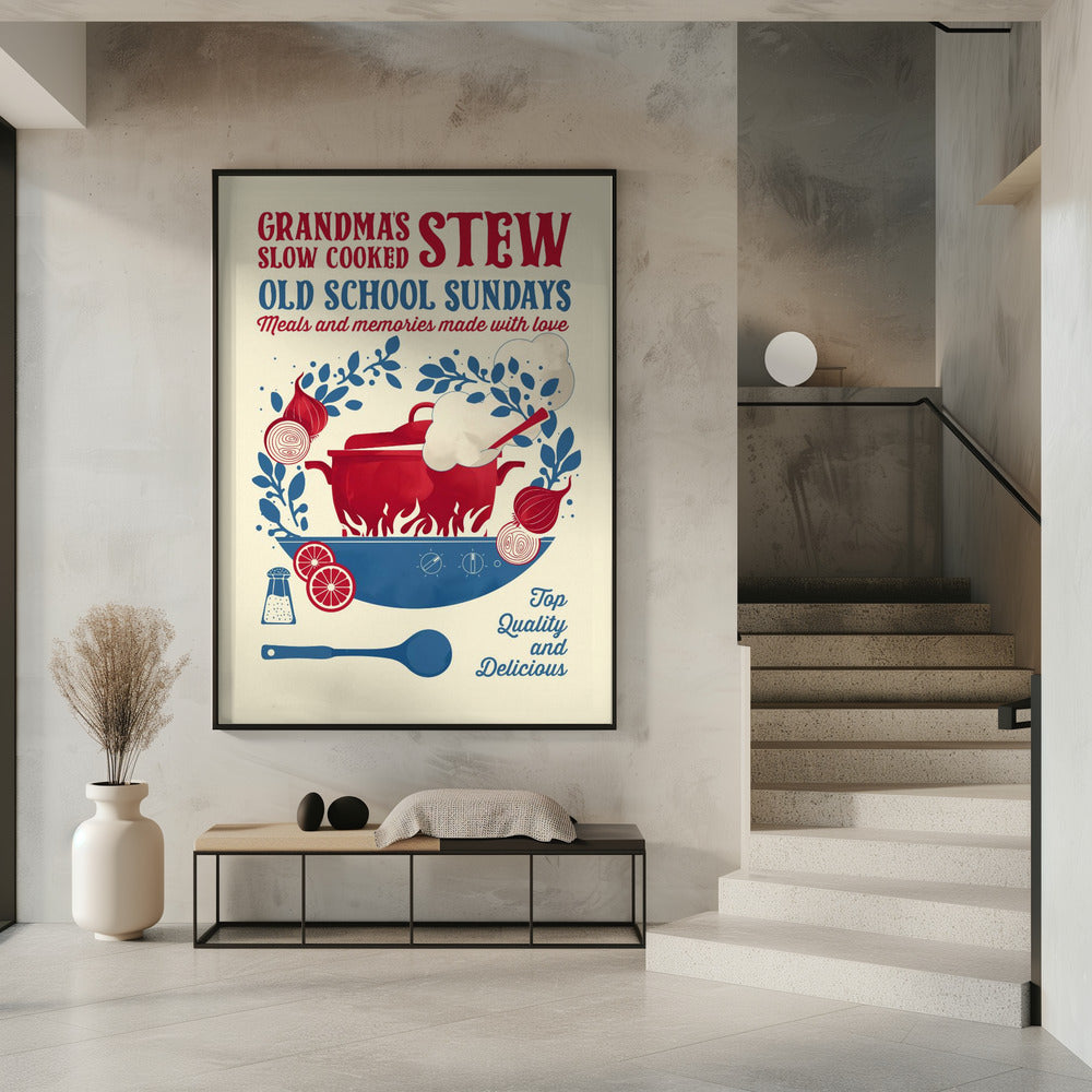 Grandmas Stew kitchen print | Poster