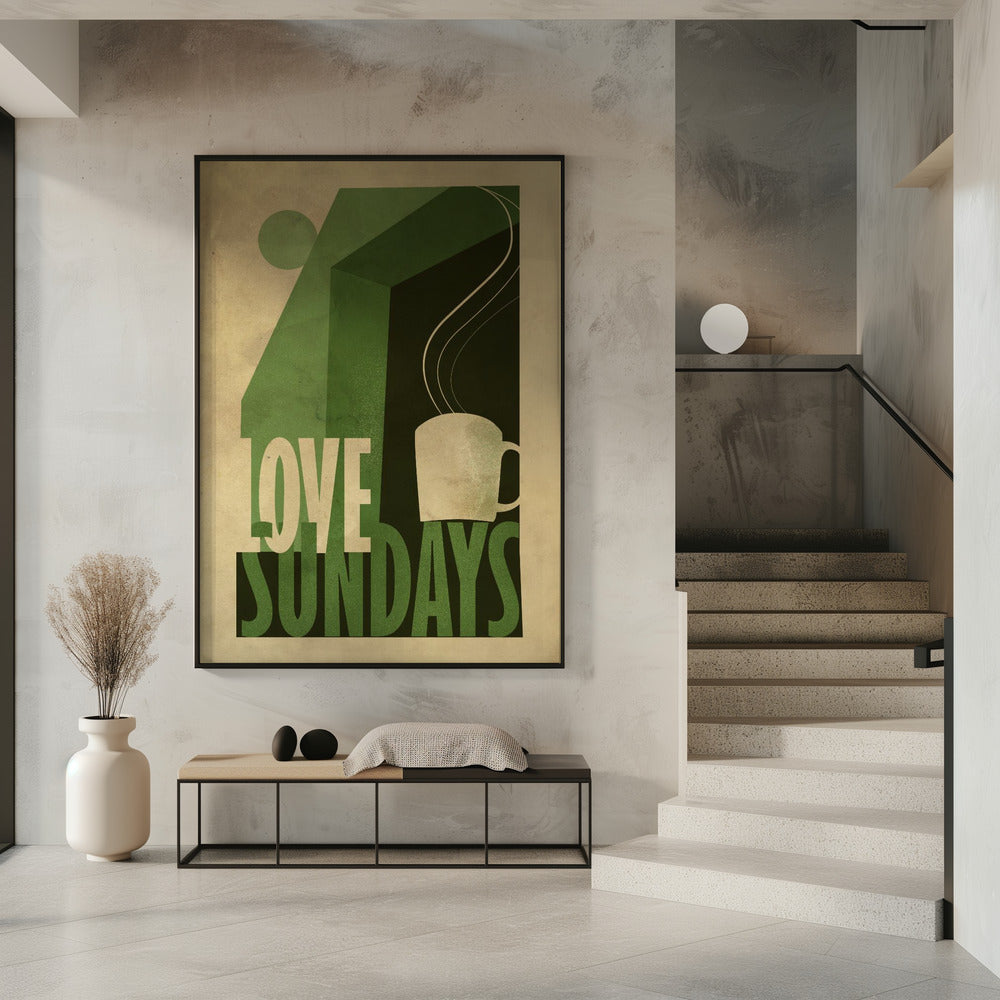 Love Sunday print | Poster
