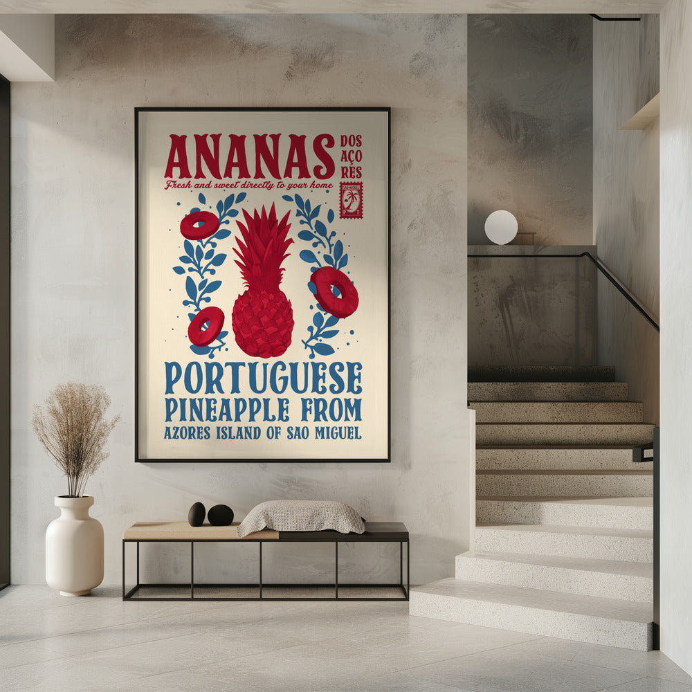 Pineapple kitchen print | Poster