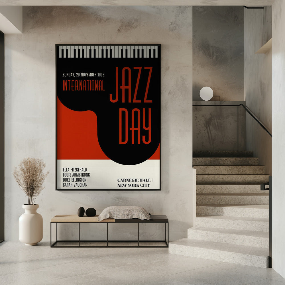 Jazzy Days   Dark Red | Poster