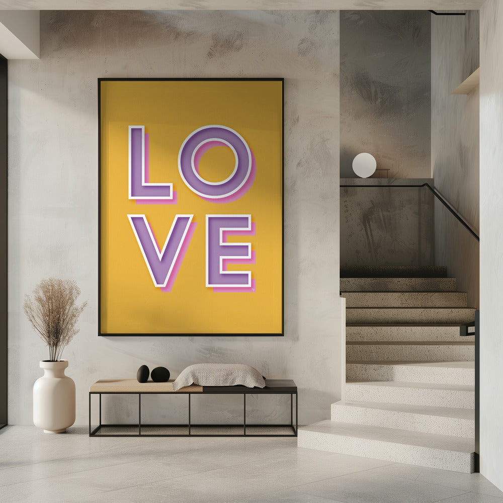 Bold Love Typography | Poster