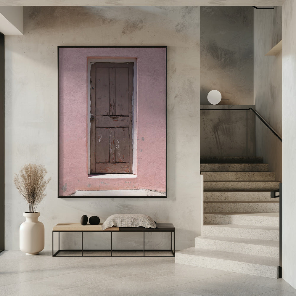 Weathered Pink Door | Poster