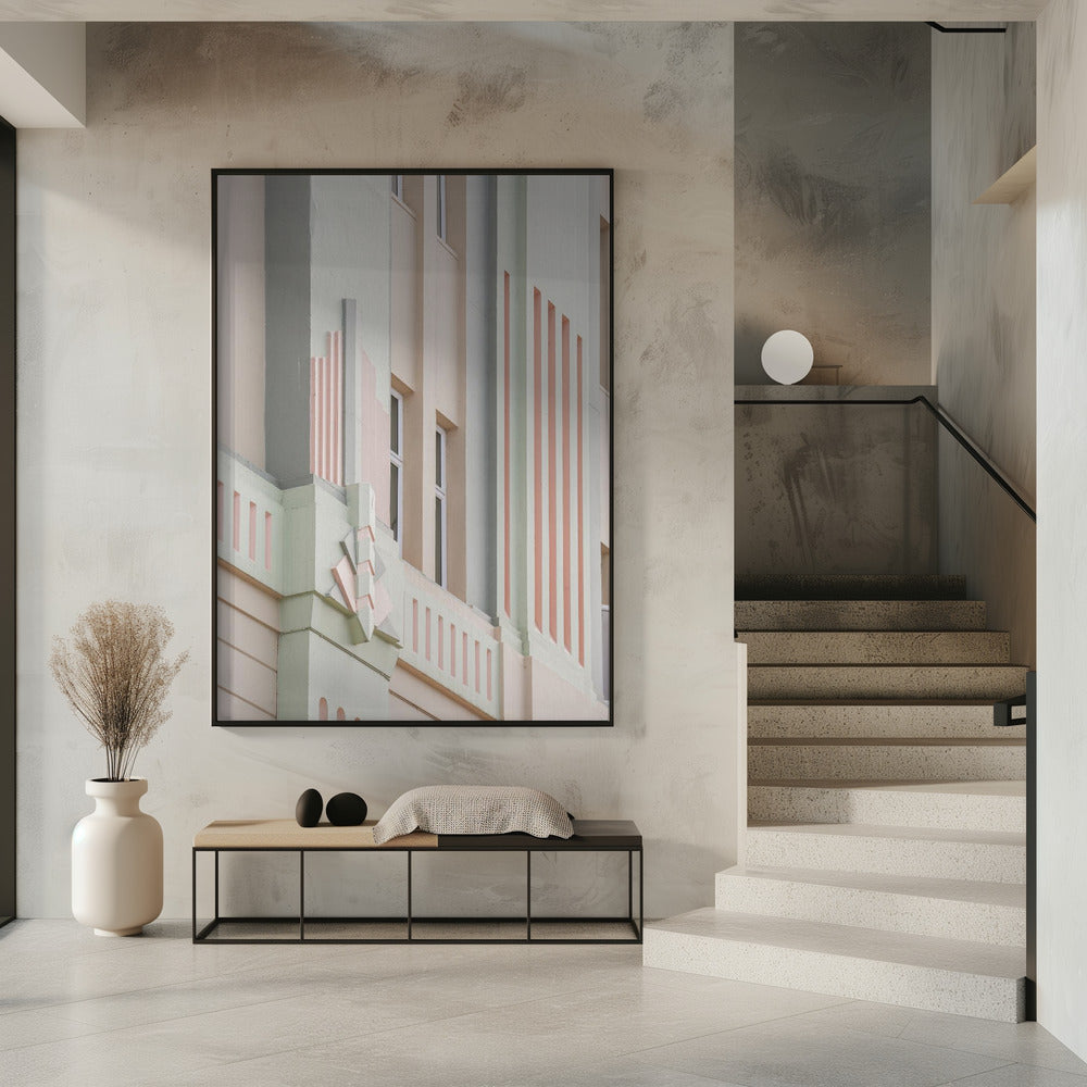 Pastel Facade Geometry | Poster