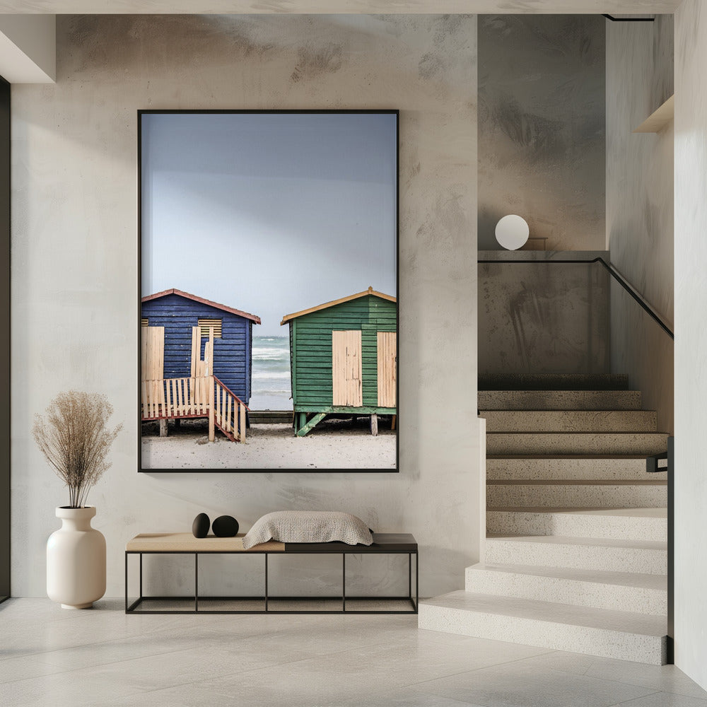 Coastal Huts Harmony | Poster