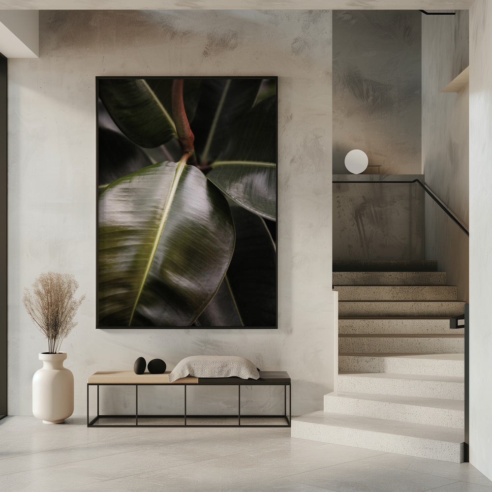 Glossy Leaf Elegance | Poster