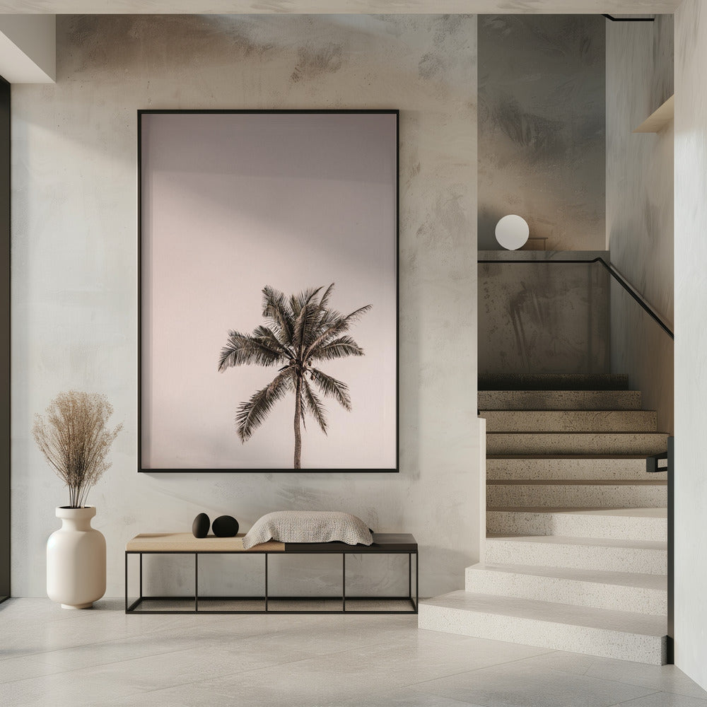 Pink Palm Serenity | Poster