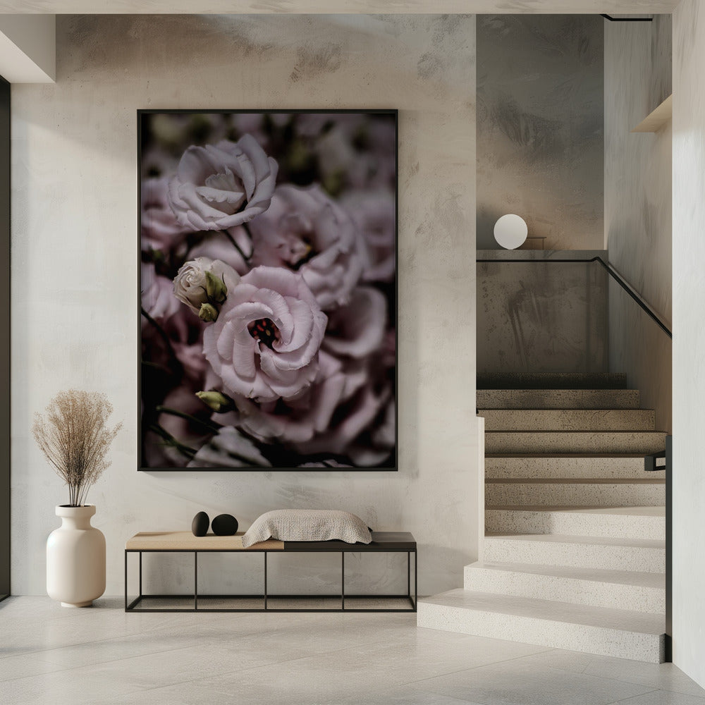 Delicate Beauty of Pink Lisianthus Flower | Poster
