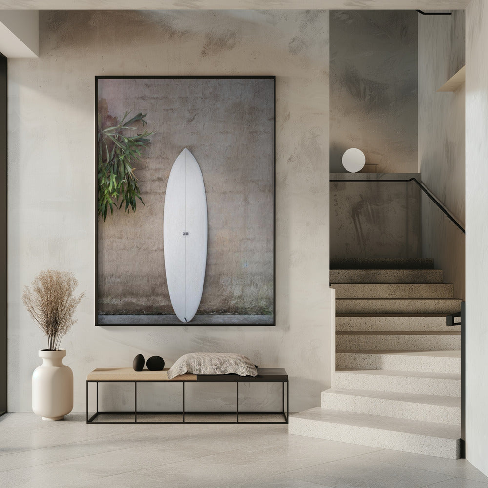 White Surfboard | Poster