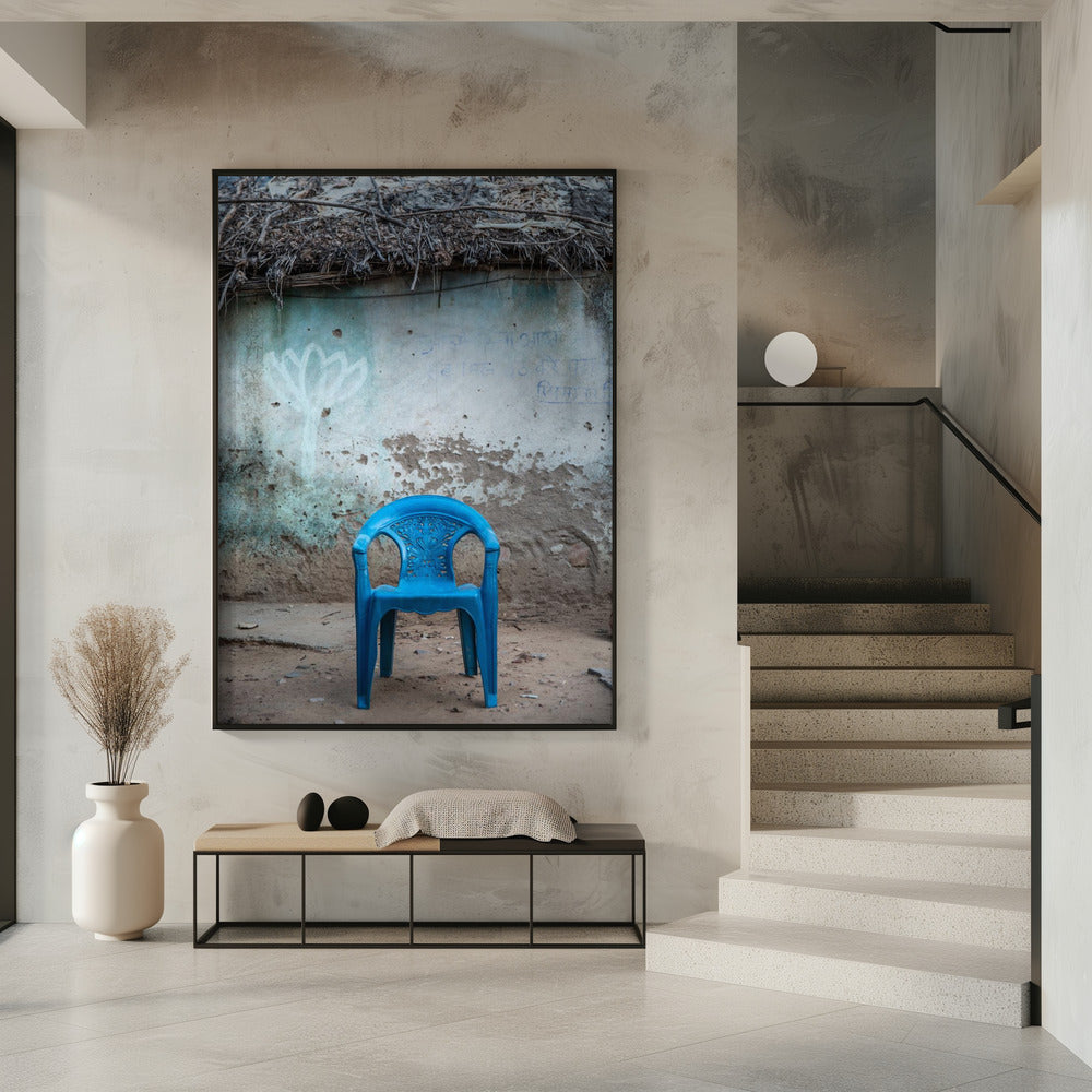 Lonely Blue Chair | Poster