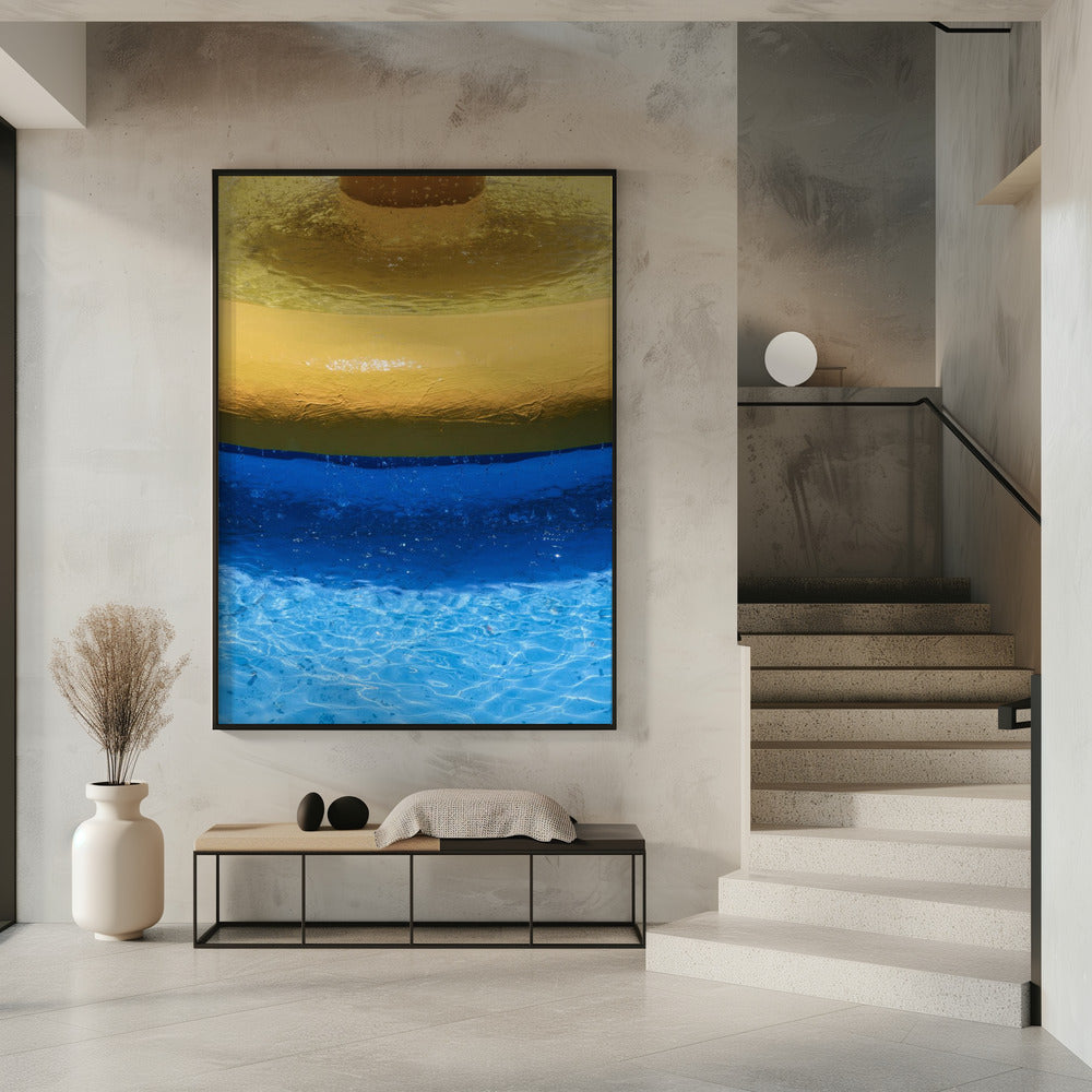 Yellow And Blue Bands | Poster