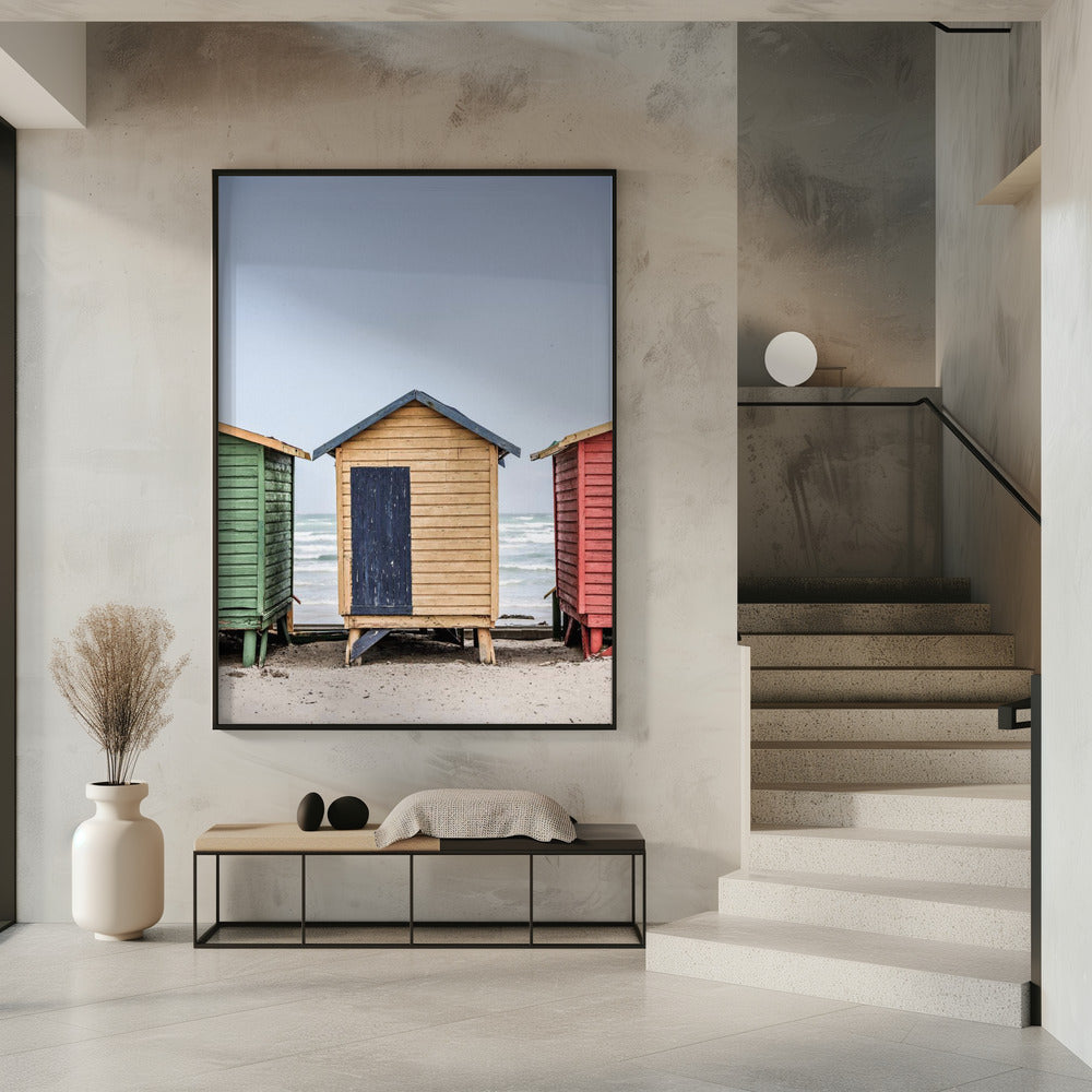 Colorful Beach Huts | Poster