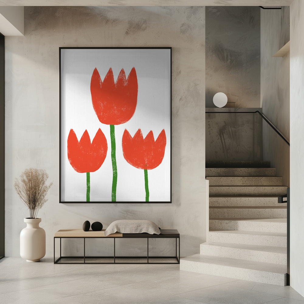 Red Tulip Trio | Poster