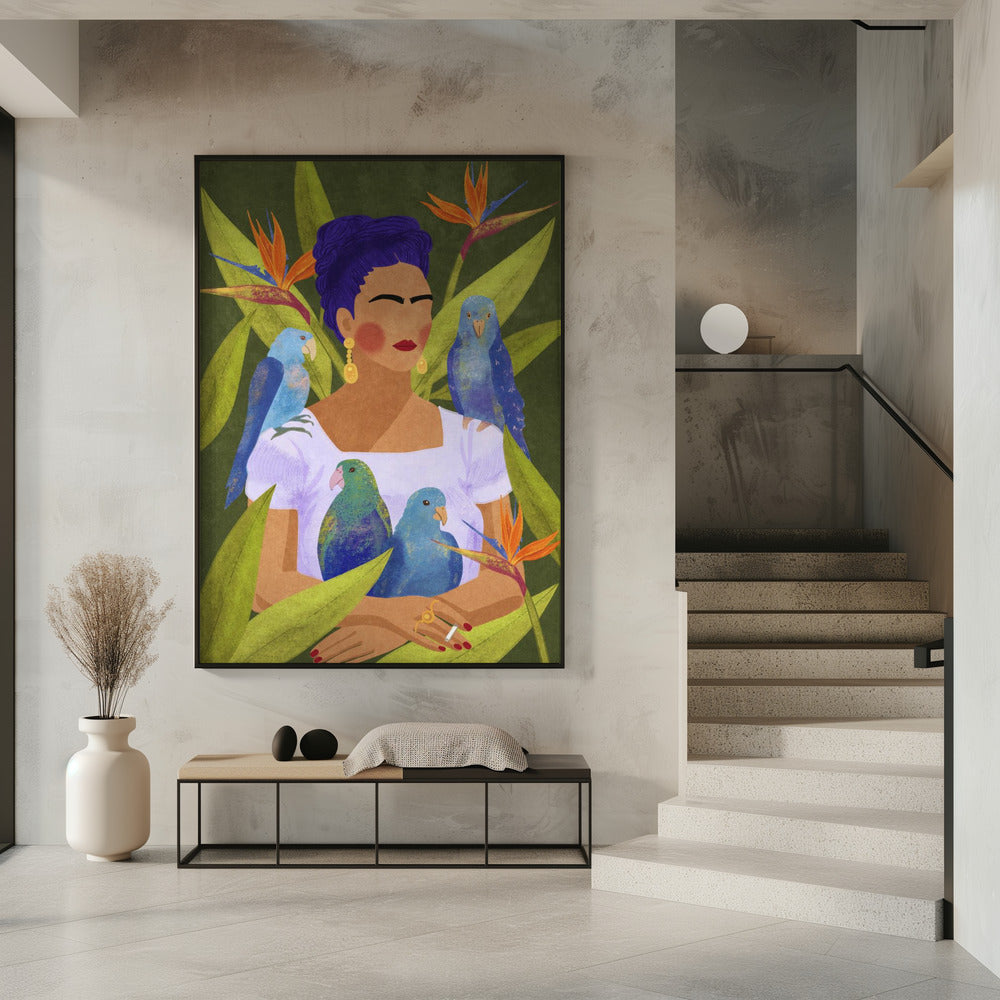 Frida and birds | Poster