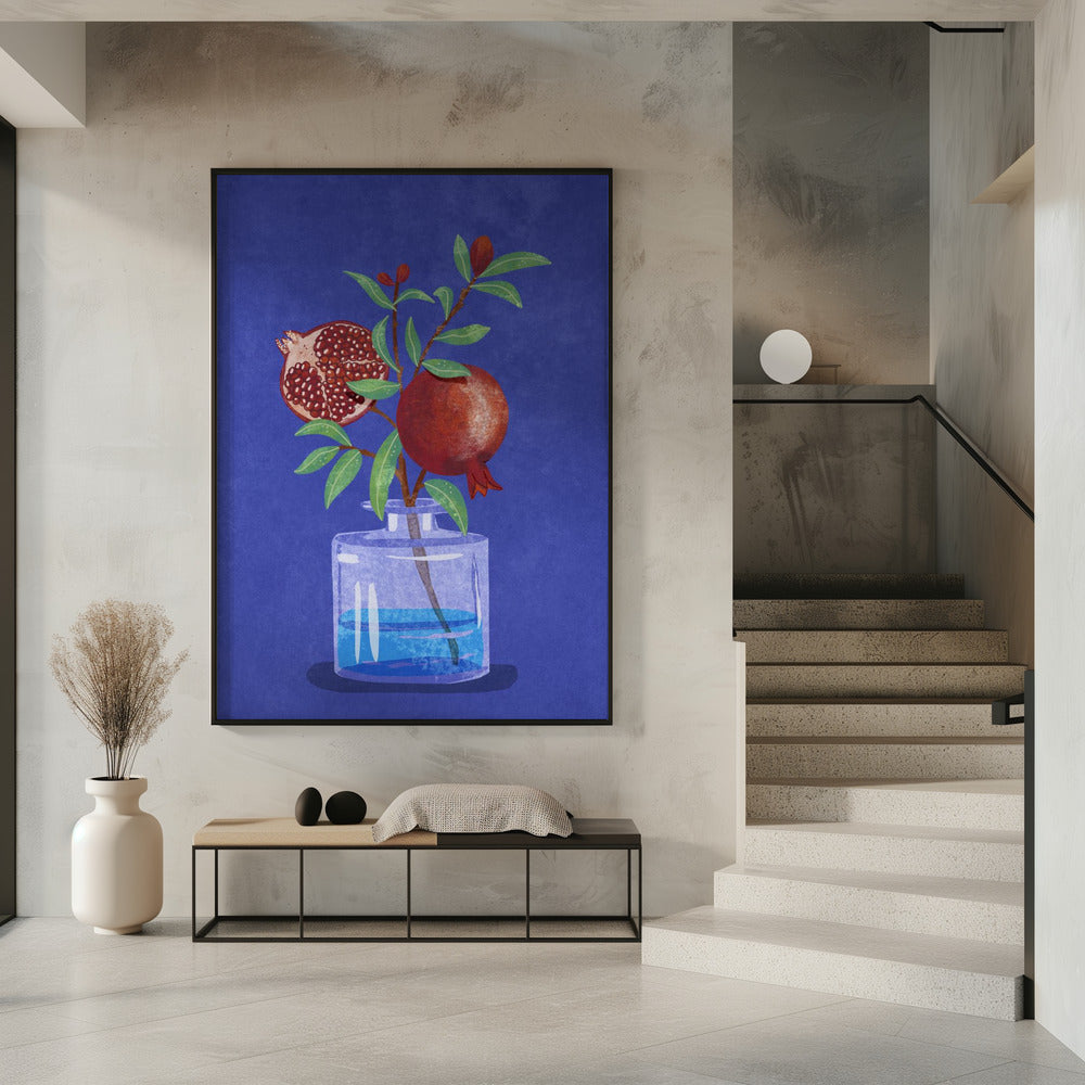 pomegranate in Vase | Poster