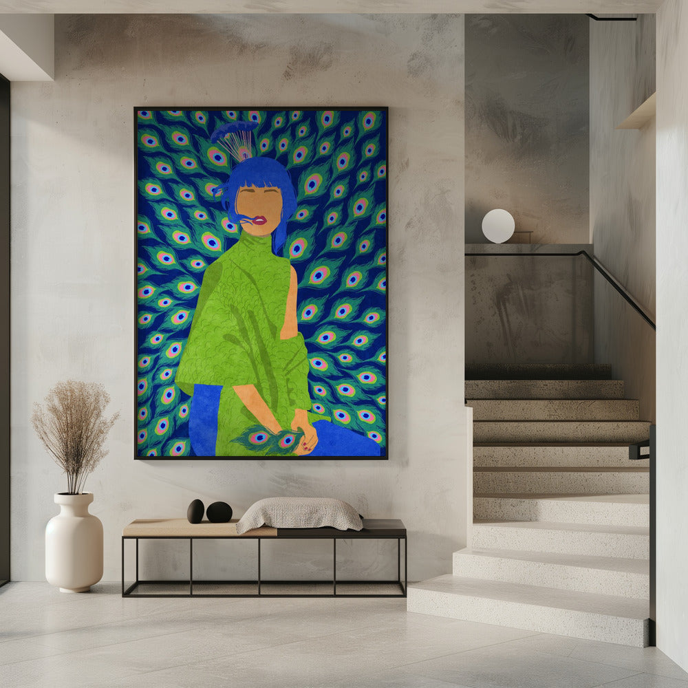 peacock woman | Poster