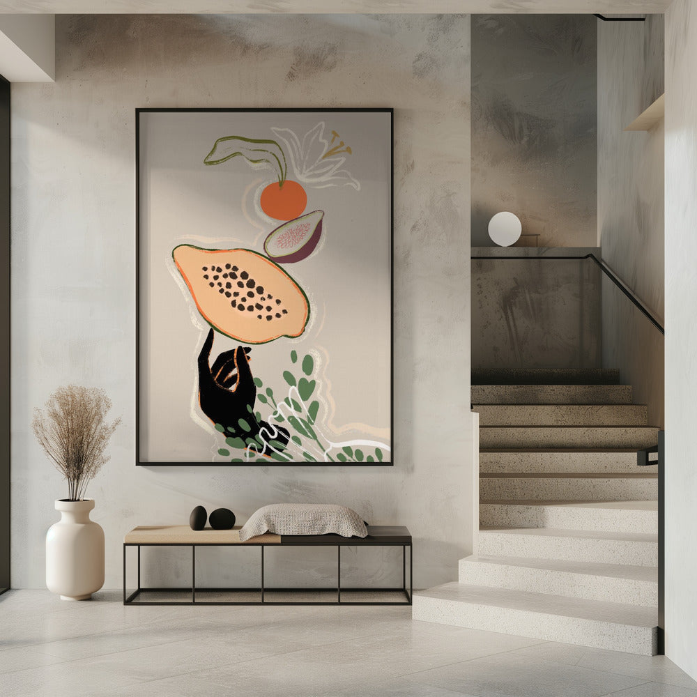 Balancing Fruits | Poster