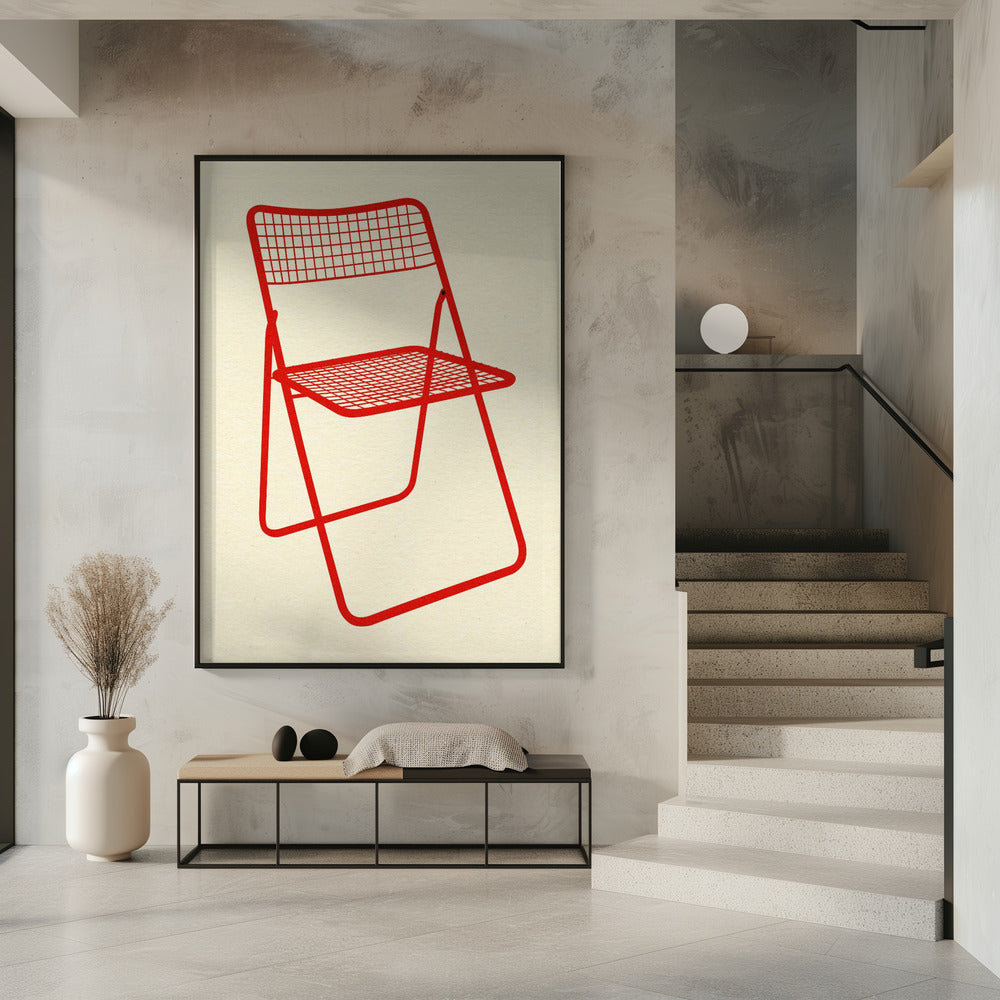 Ted Net Chair Red | Poster