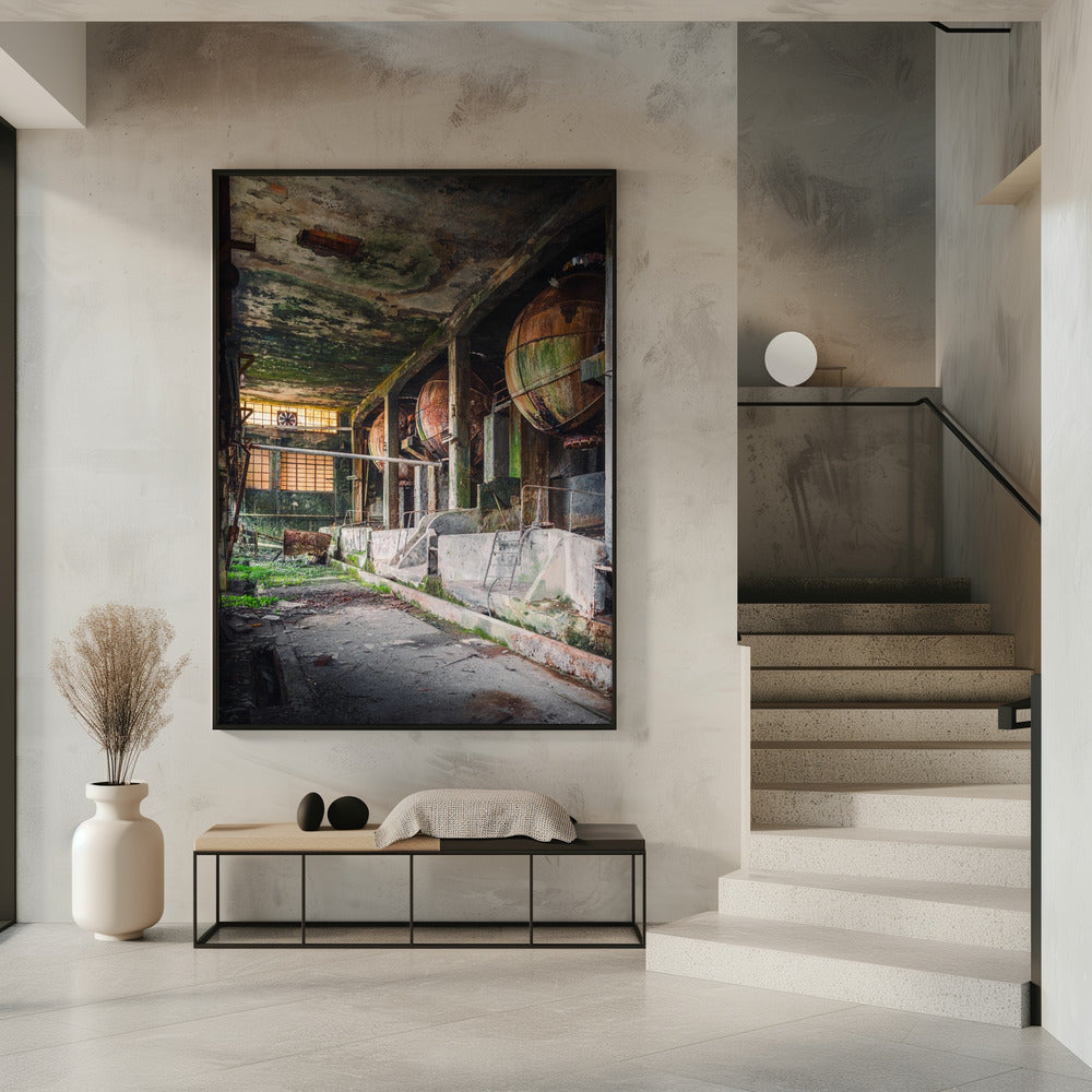 Rusty Industrial Balls | Poster