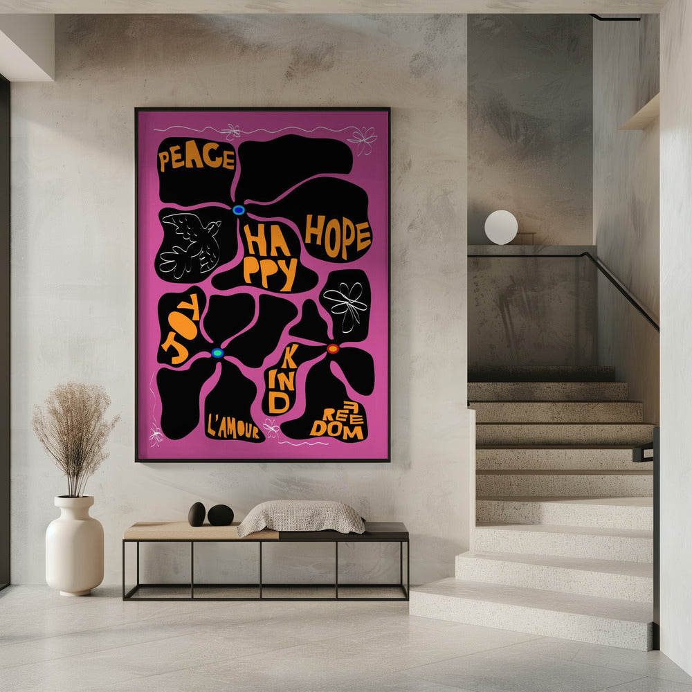 Flower of the Time - Purple | Poster