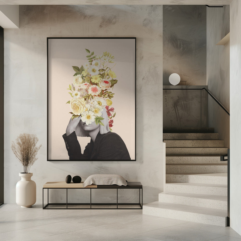 White Flowers Bouquet | Poster
