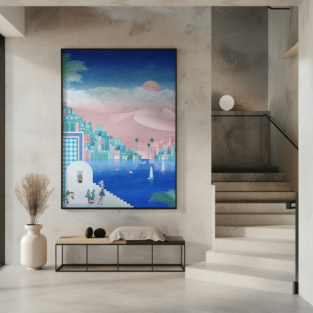 Dreamy Oasis Scene | Poster