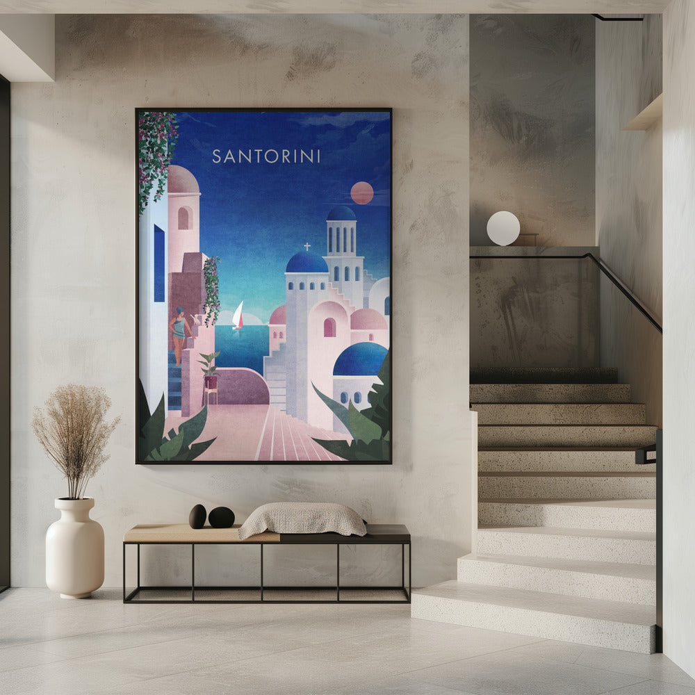 Dreamy Santorini | Poster