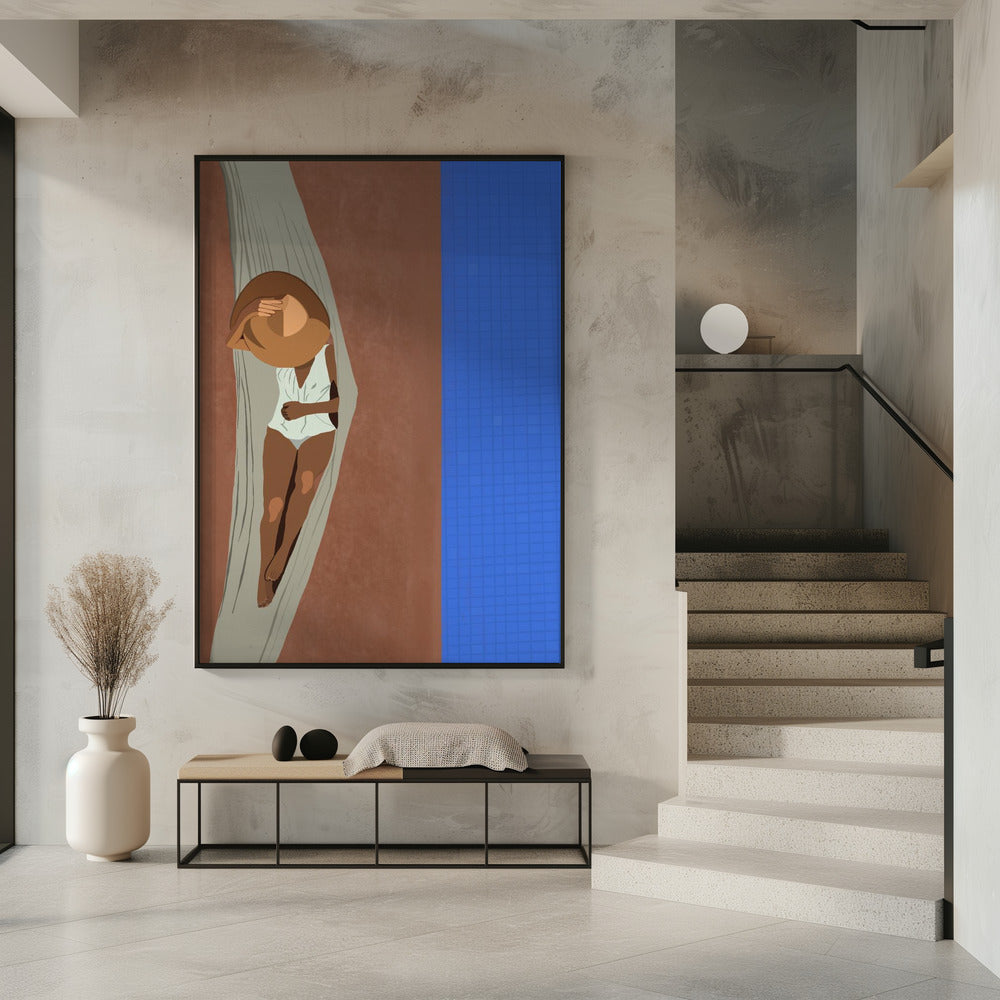 Serene Poolside | Poster