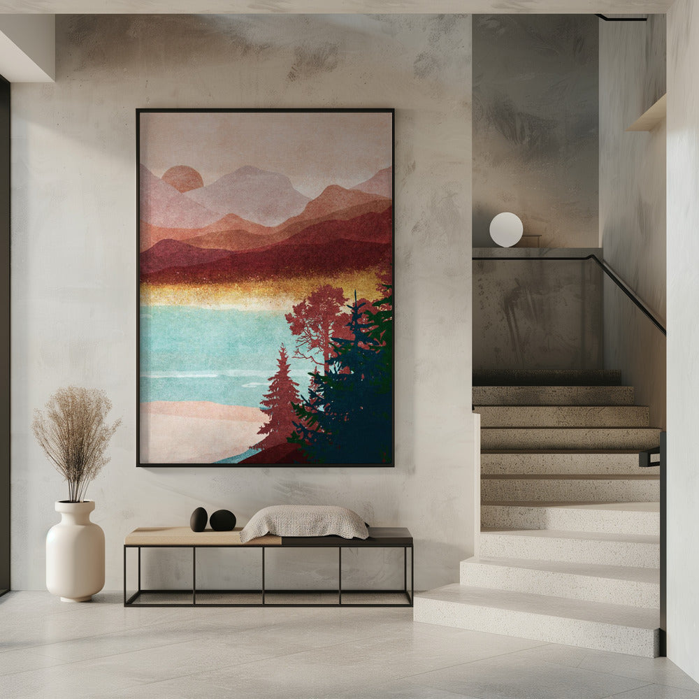 Misty Mountain Dawn | Poster